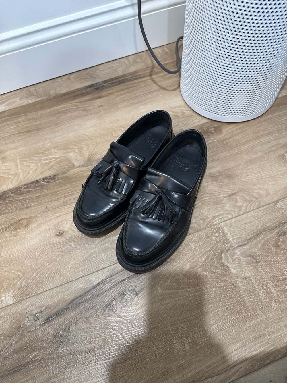 Dr. Martens Adrian Black Smooth Leather Tassel Loafers